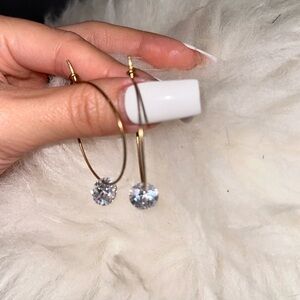 Hoops diamond earrings